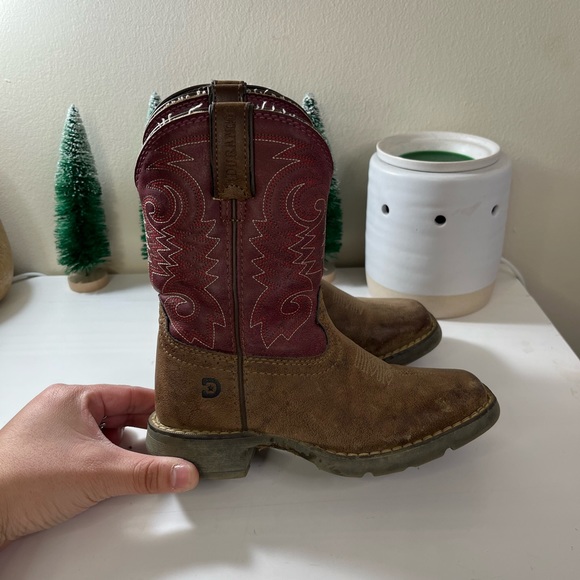 Durango Other - Durango Kids 8” Western Briar Brown Brick Red Cowboy Boots